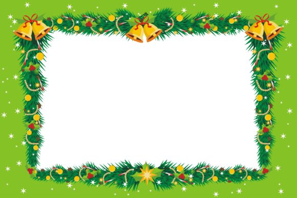 Christmas Beauty Frame Illustration