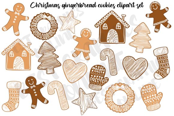 Christmas Cookies Clipart for Branding