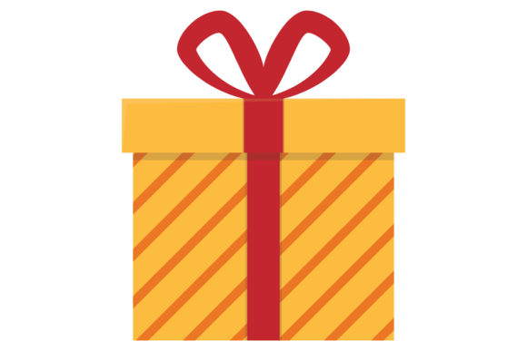 Christmas Gift Illustration: A Festive Design Asset