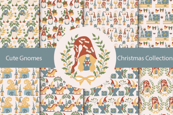 Christmas Gnome Collection Illustrations