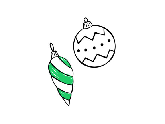 Christmas Illustration Balls Decorations