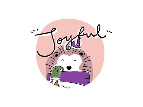 Christmas Illustration Hedgehog