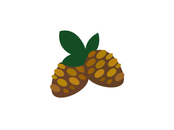 Christmas Illustration Pine Cone