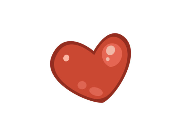 Christmas Illustration Red Heart