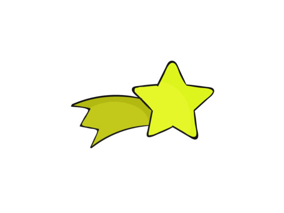 Christmas Illustration Shooting Stars