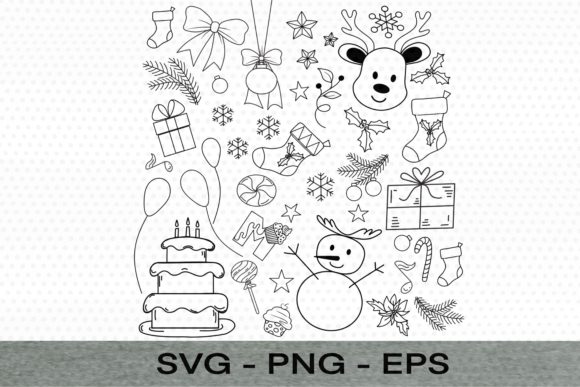 Christmas Party Collection Illustrations