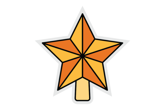 Christmas Patch Star Illustrations