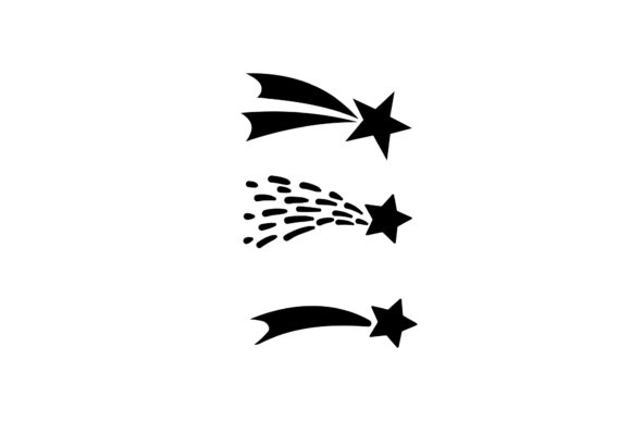 Christmas Shooting Stars Illustrations