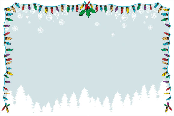 Christmas Snow and Lamp Background