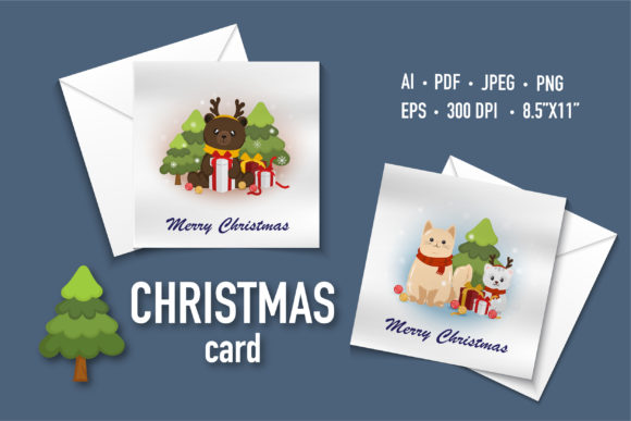 Cute Animals Illustrations for Festive Design