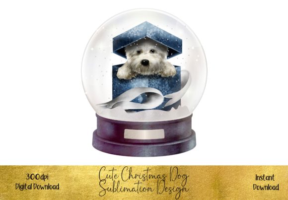 Cute Christmas Dog Illustrations