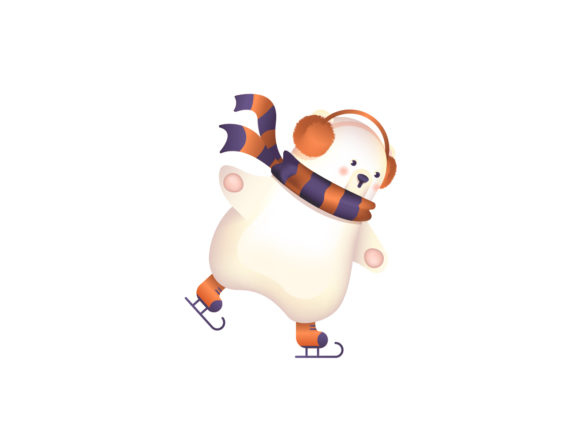 Cute Polar Bear Holiday Design