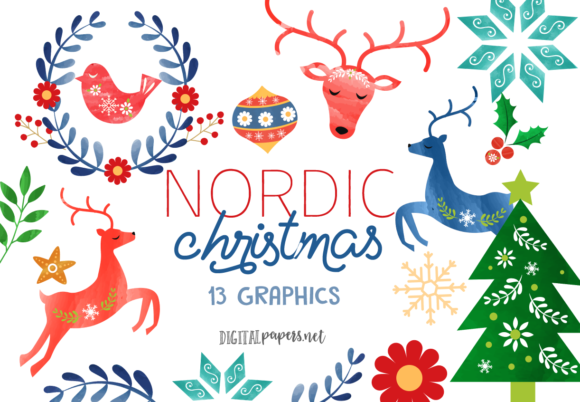 Nordic Christmas Illustrations